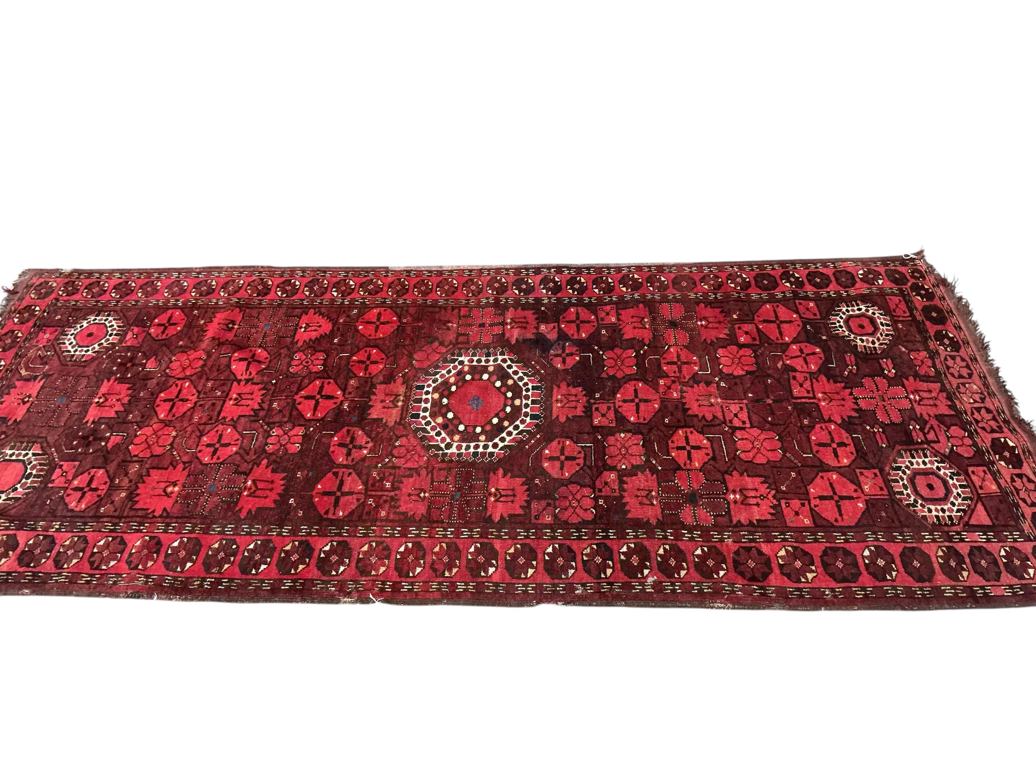 An early 20th century Turkoman runner, 290 x 127cm